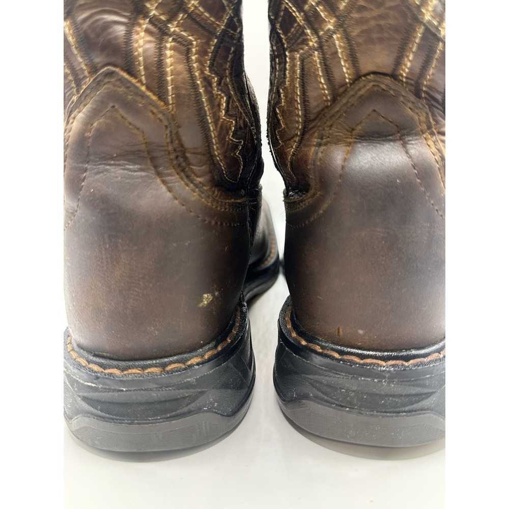 Ariat Kids Workhog XT Coil Square Toe Western Boots Size 1 Brown 10042412 Unisex - Picture 8 of 14